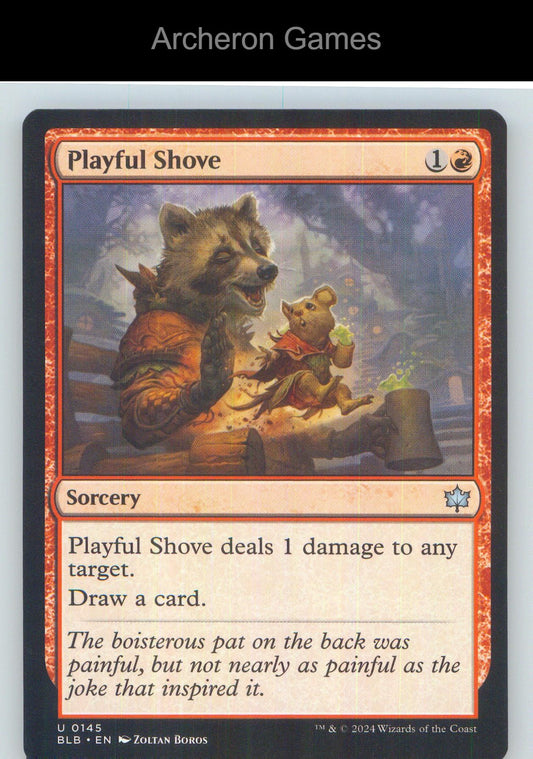 Playful Shove BLB 145 UC MTG Card NM/EX+