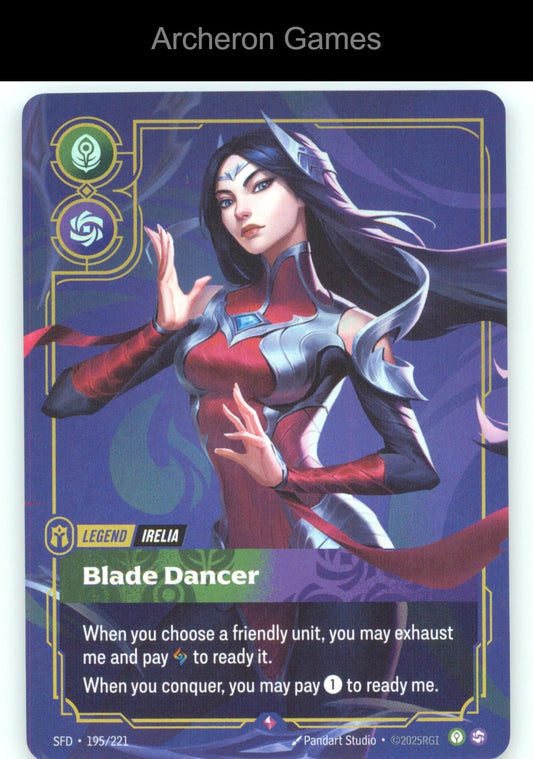 Irelia - Blade Dancer SFD 195/221 R  Card Spiritforged