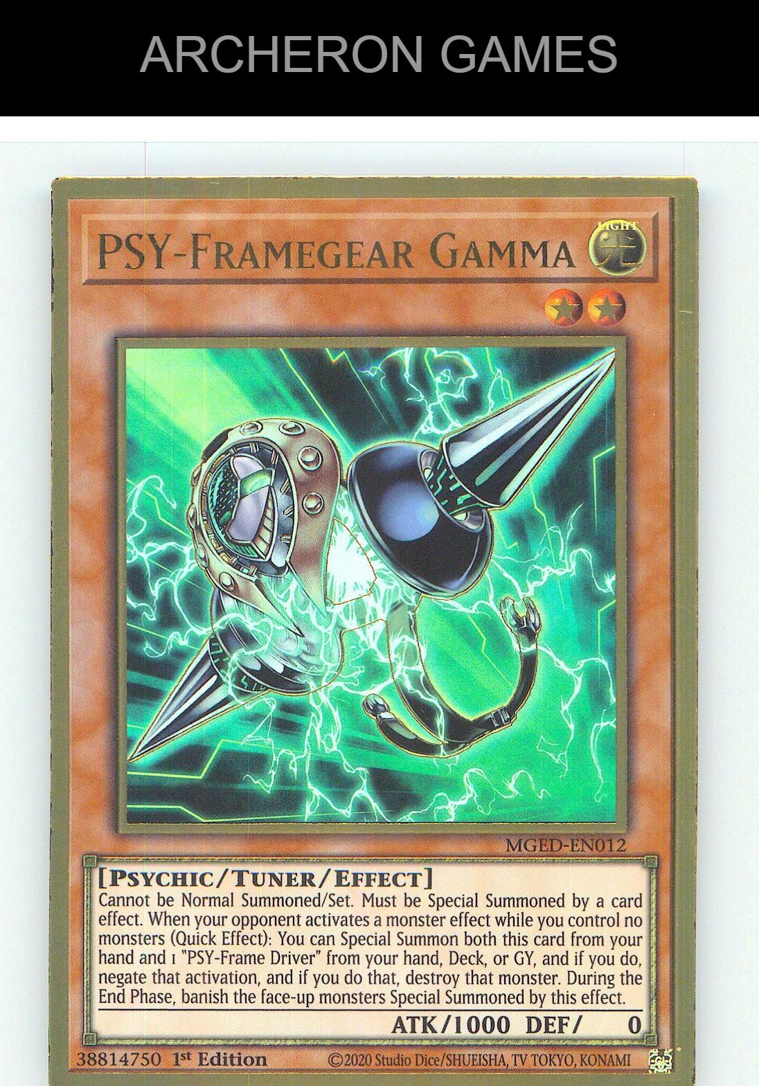 PSY-Framegear Gamma Premium Gold Rare YUGIOH Card 1st Edition