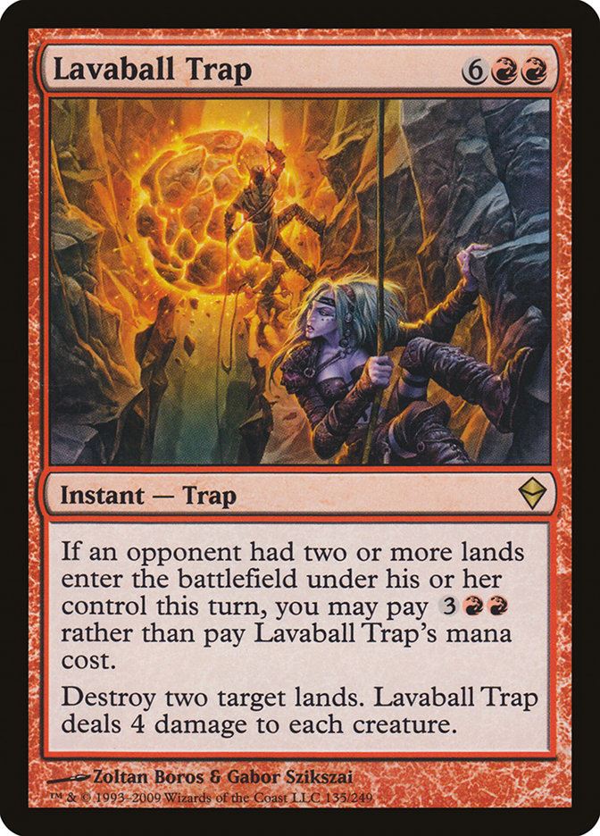 Mtg: ZEN : Lavaball Trap -  - NM