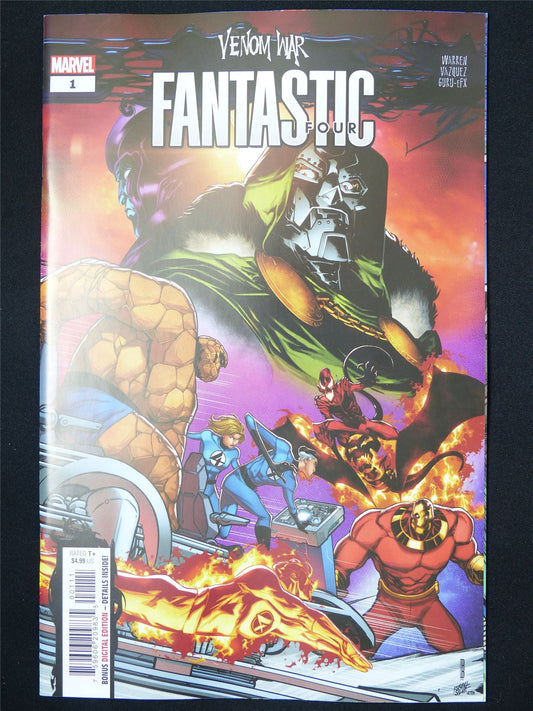 Venom War: FANTASTIC Four #1 - B&B Dec 2024 Marvel Comic #3KM