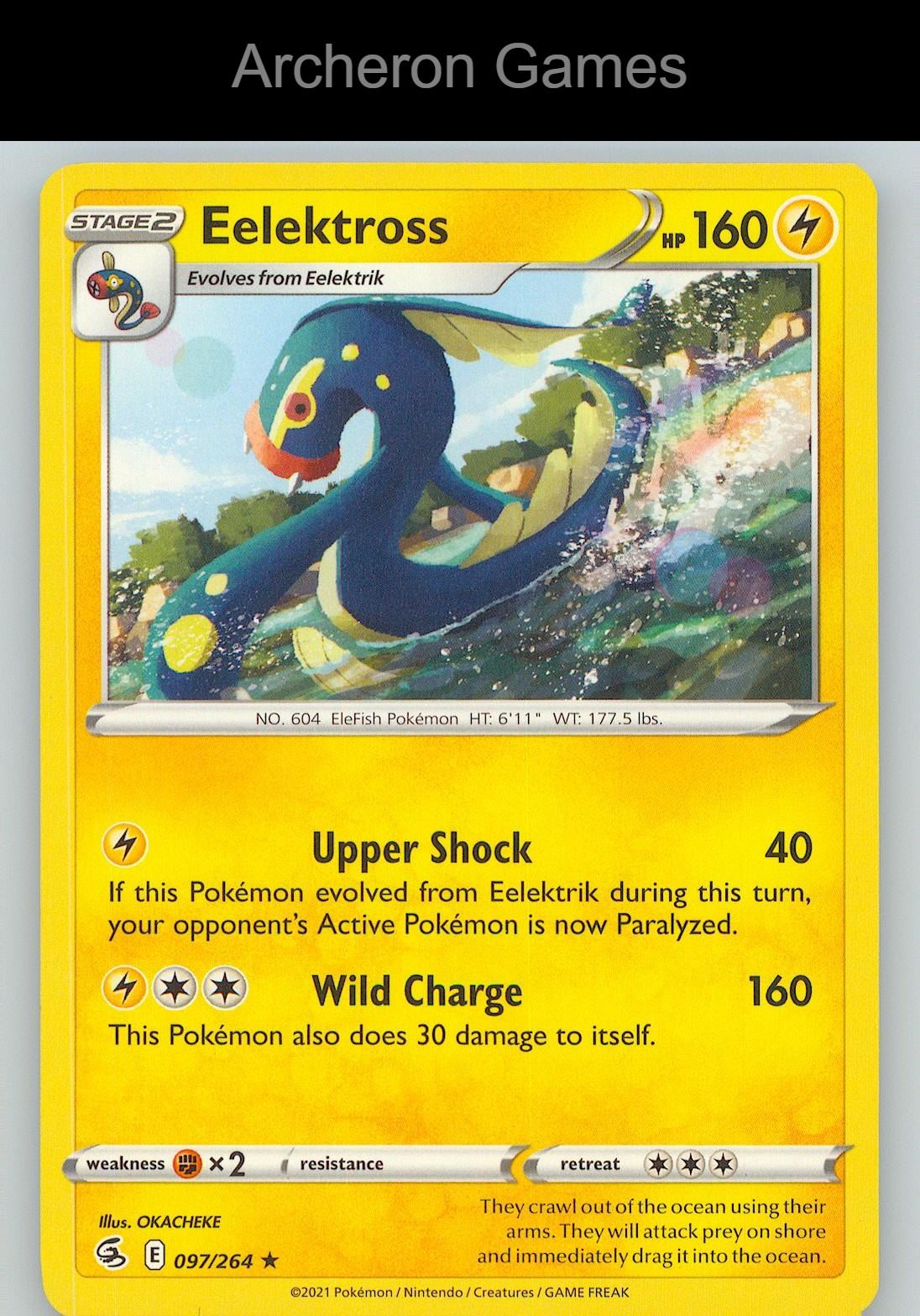Pokemon Card Eelektross FST 097/264 R Fusion Strike