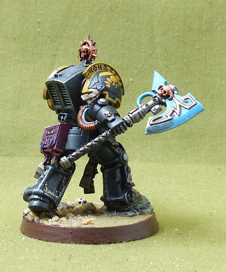 Librarian in Terminator Armour painted - Iron Hands - Warhammer 40K #740