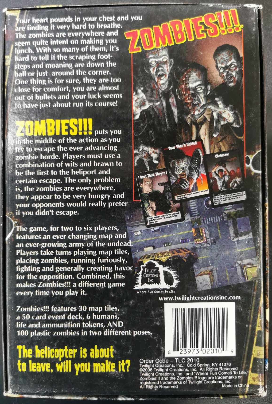 Zombies!!! Second Edition Miniatures Game - Board Game #1AS