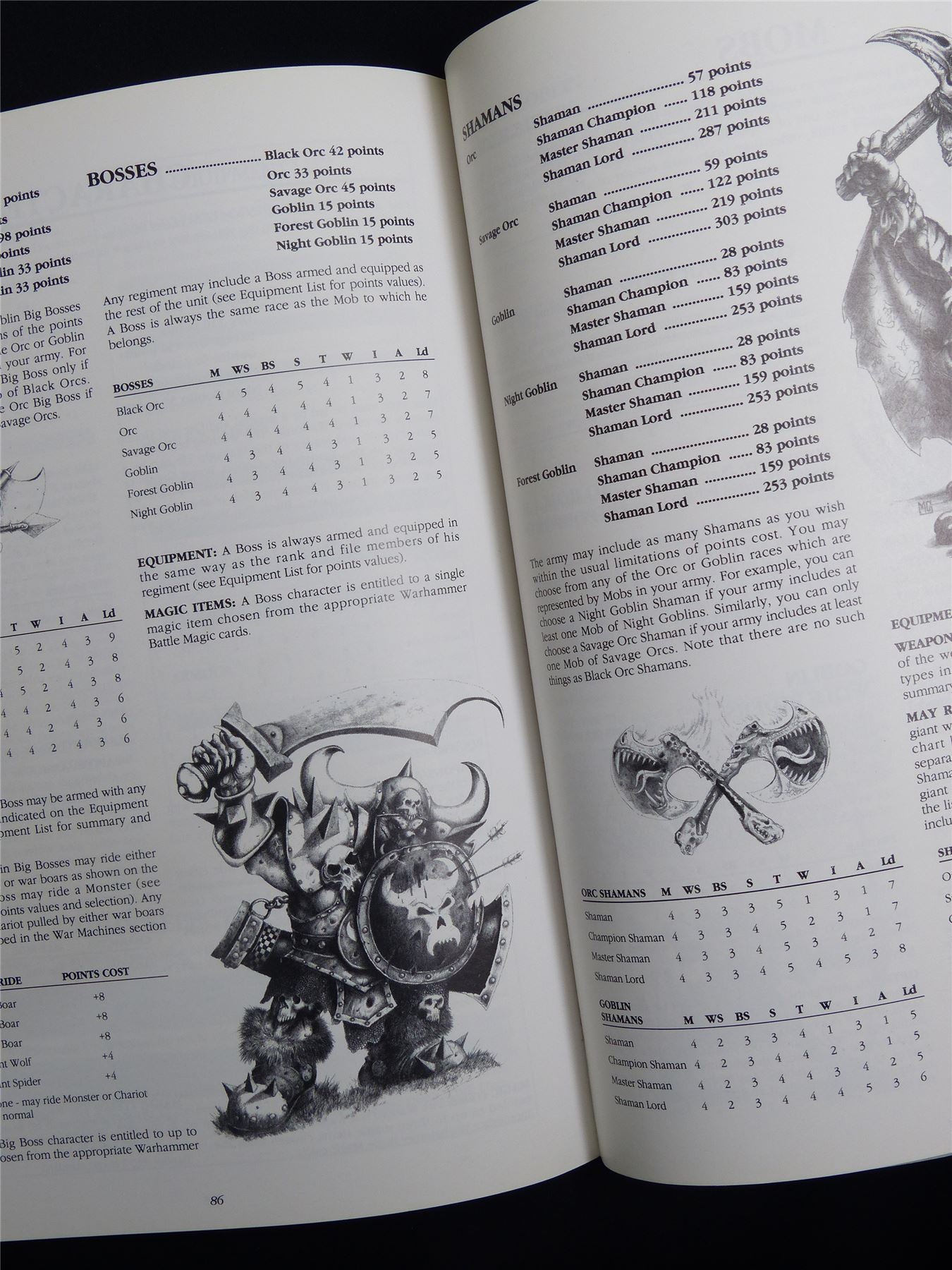 Warhammer Armies: Orcs and Goblins 4th Edition Softback 1993 - Warhammer Old World #1GQ