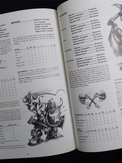 Warhammer Armies: Orcs and Goblins 4th Edition Softback 1993 - Warhammer Old World #1GQ