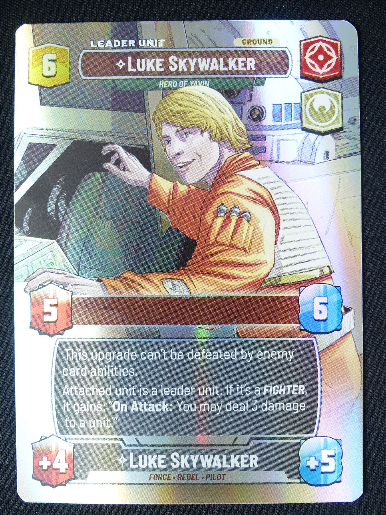 Luke Skywalker - Hero of Yavin - 1008 Showcase Foil - Star Wars Unlimited Card #49