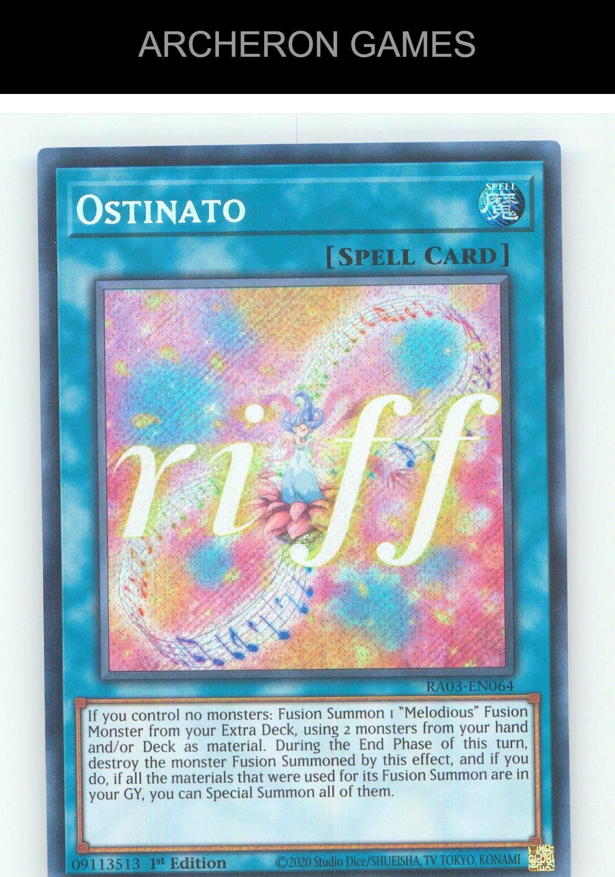 Ostinato (Secret Rare) SEC YUGIOH Card 1st Edition
