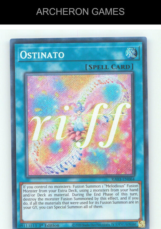 Ostinato (Secret Rare) SEC YUGIOH Card 1st Edition