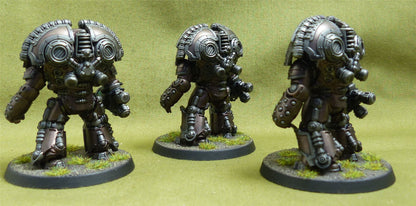 Saturnine Terminator Squad set of 3 painted - Astartes - Warhammer Horus Heresy #OZ