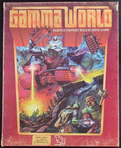 Gamma World Science Fantasy Roleplaying Game OOP - TSR Hobbies #21T