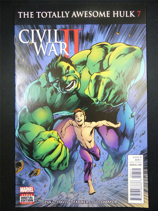 The Totally Awesome HULK #7 - Civil War 2 - Marvel Comic #G4
