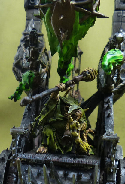 Plague Priest on Plague Furnace painted - Skaven - Warhammer AoS #5SJ