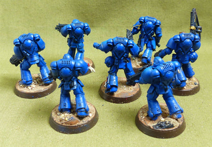 Intercessor Squad set of 7 painted - Space Marines - Warhammer 40K #6UP