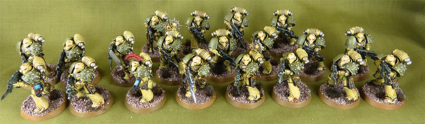 Death Guard MKVI Tactical Squad - Horus Heresy - Painted - Warhammer AoS 40k #N3