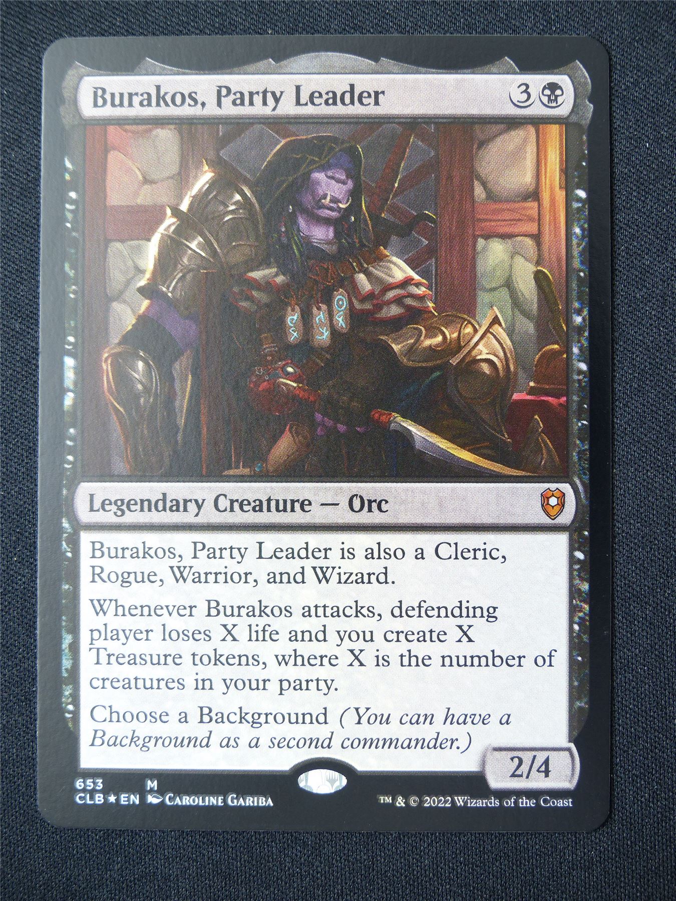 Burakos Party Leader Foil - CLB - Mtg Card #4W4