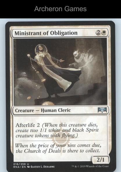 Ministrant of Obligation 016/259 UC MTG Card The List Reprints