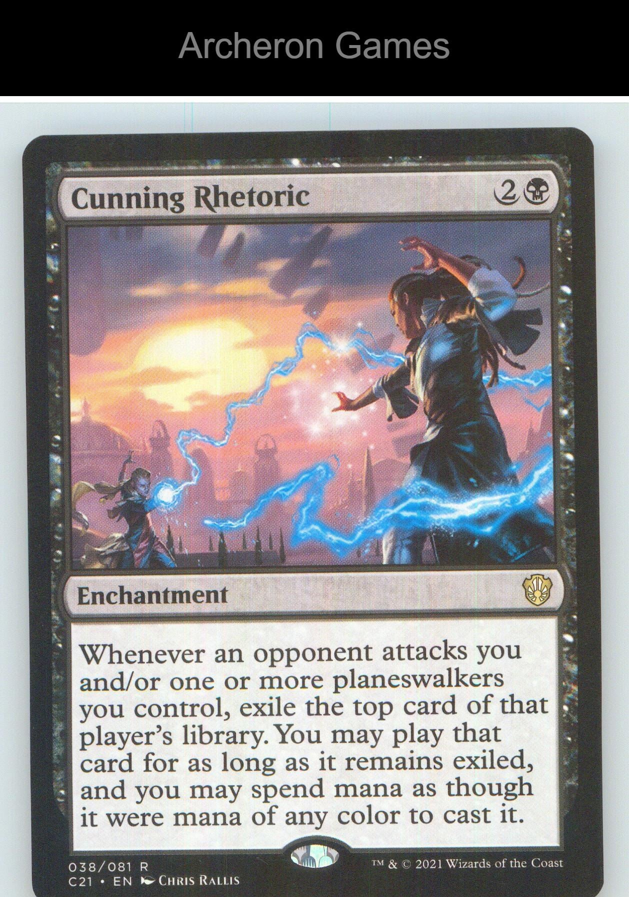 Cunning Rhetoric C21 38 R MTG Card NM/EX+
