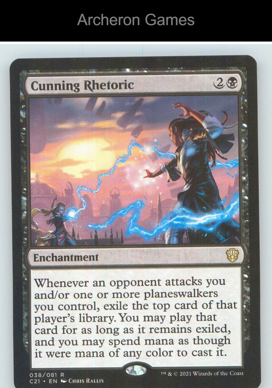 Cunning Rhetoric C21 38 R MTG Card NM/EX+