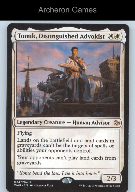 Tomik, Distinguished Advokist 34 R MTG Card Promo Pack: Throne of Eldraine