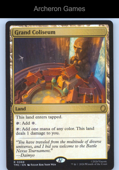 Grand Coliseum TMC 68 R MTG Card Commander: Teenage Mutant Ninja Turtles