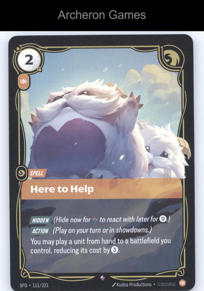 Here to Help SFD 111/221 R  Card Spiritforged