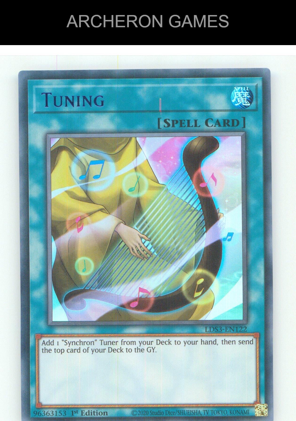 Tuning (Blue) UR YUGIOH Card 1st Edition
