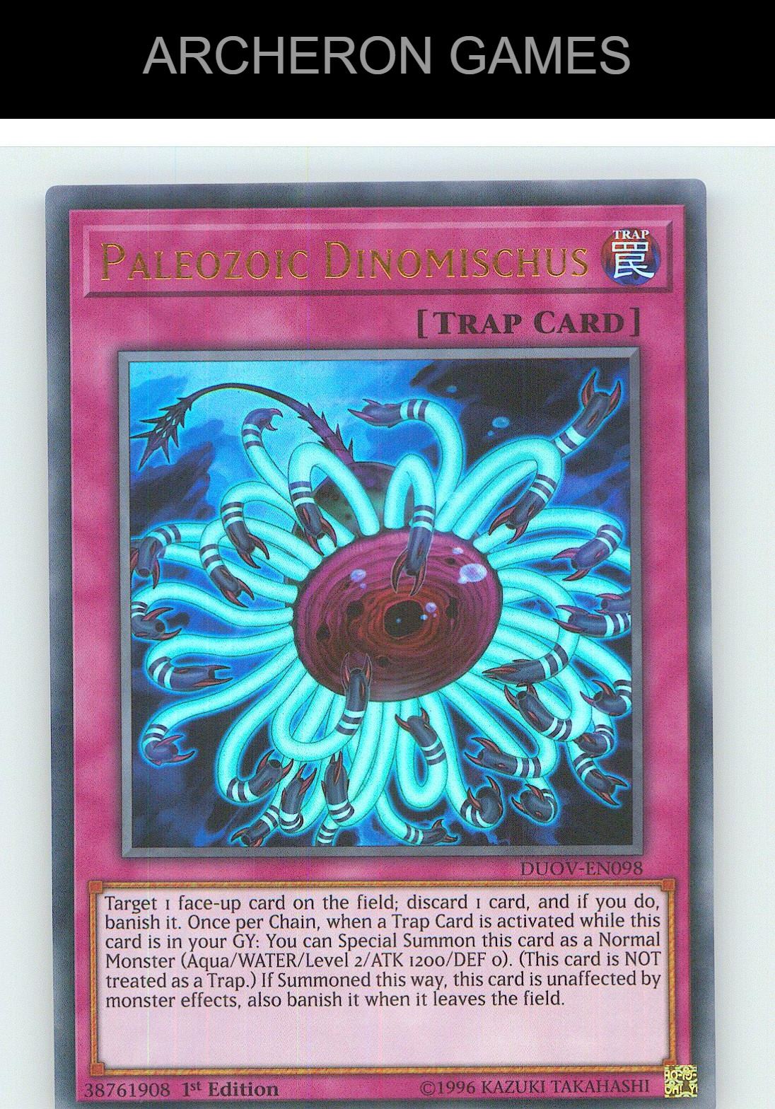 Paleozoic Dinomischus Ultra Rare YUGIOH Card 1st Edition