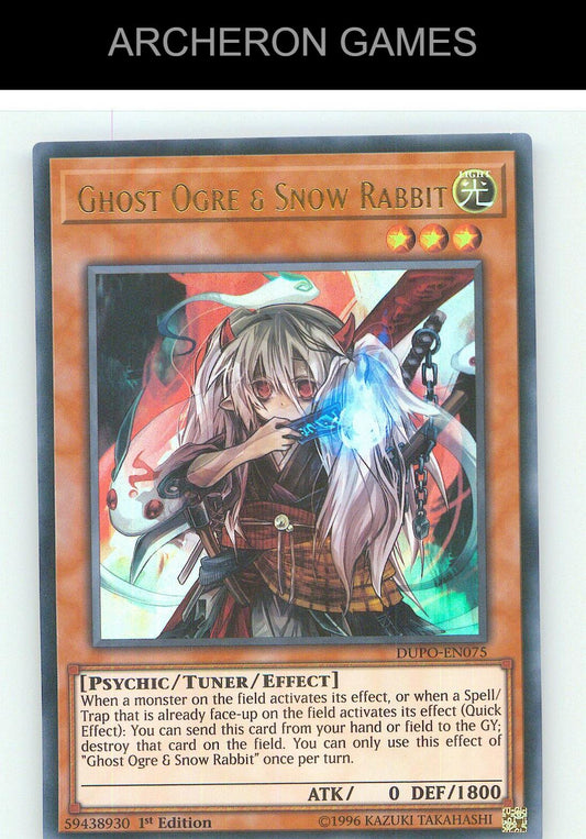 Ghost Ogre & Snow Rabbit Ultra Rare YUGIOH Card Unlimited