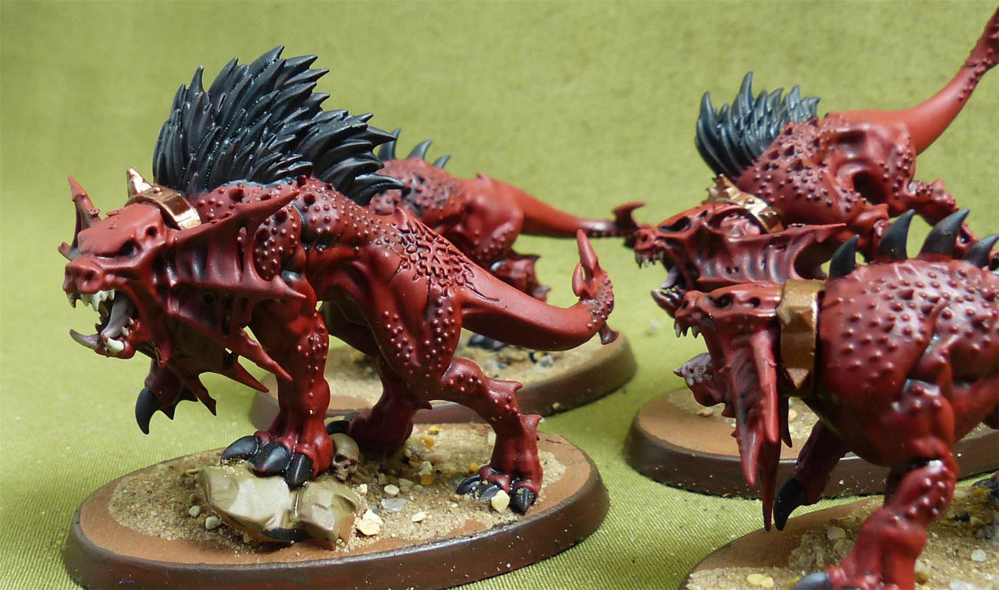 Flesh Hounds painted - Blades of Khorne - Warhammer AoS #KL