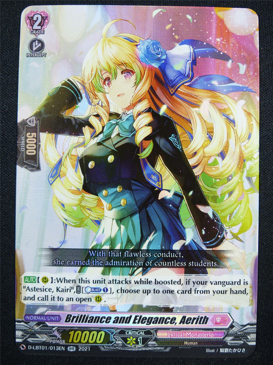 Brilliance and Elegance Aerith D-LBT01 RR - Vanguard Card #247