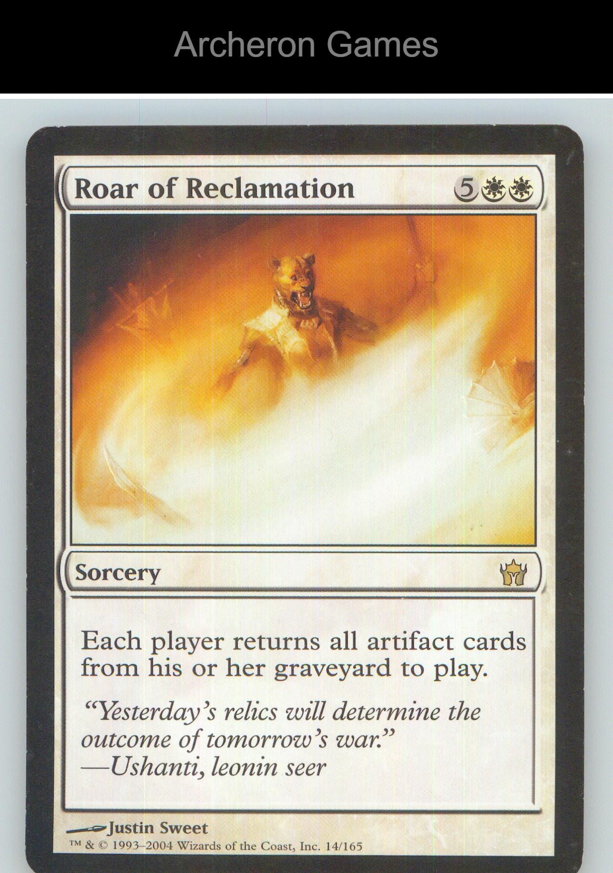 Roar of Reclamation 5DN 14 R MTG Card NM/EX+