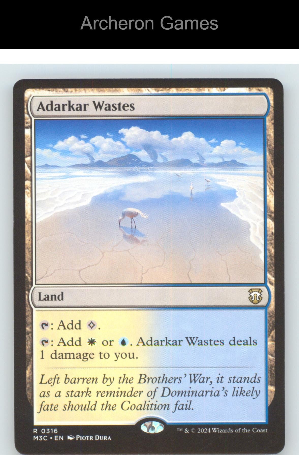 Adarkar Wastes 316 R MTG Card NM/EX+