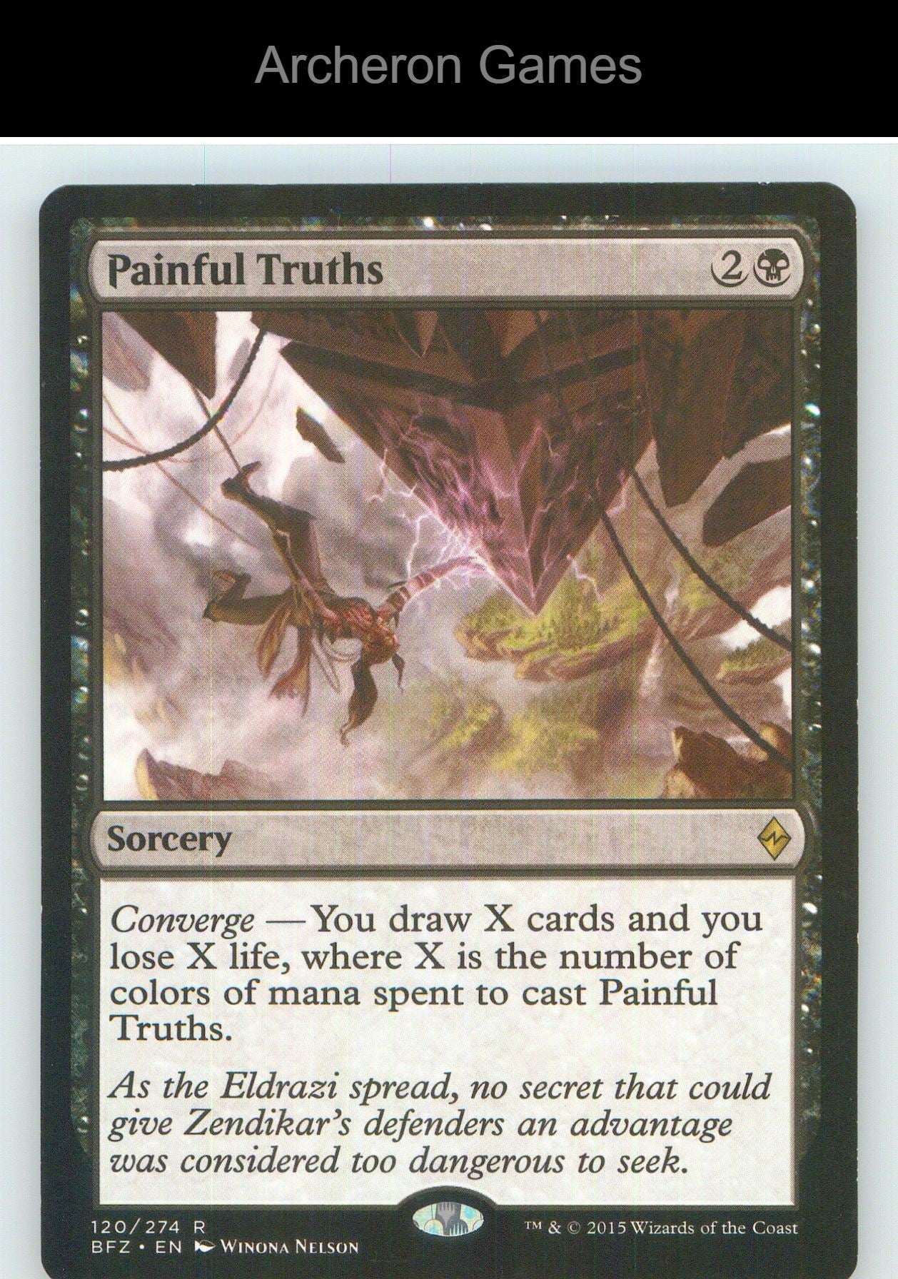 Painful Truths BFZ 120 R MTG Card NM/EX+
