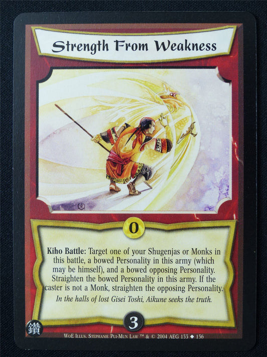 Strength From Weakness - WoE - Legend of the Five Rings L5R Card #YC