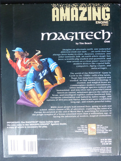 Amazing Engine: Magitech Rulebook - AM4 2703 TSR Roleplay Softback #KC