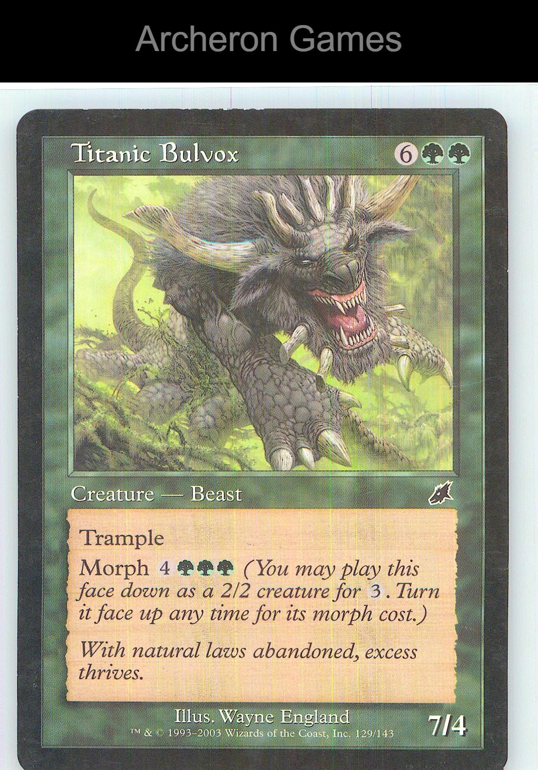 Titanic Bulvox SCG 129 C MTG Card NM/EX+