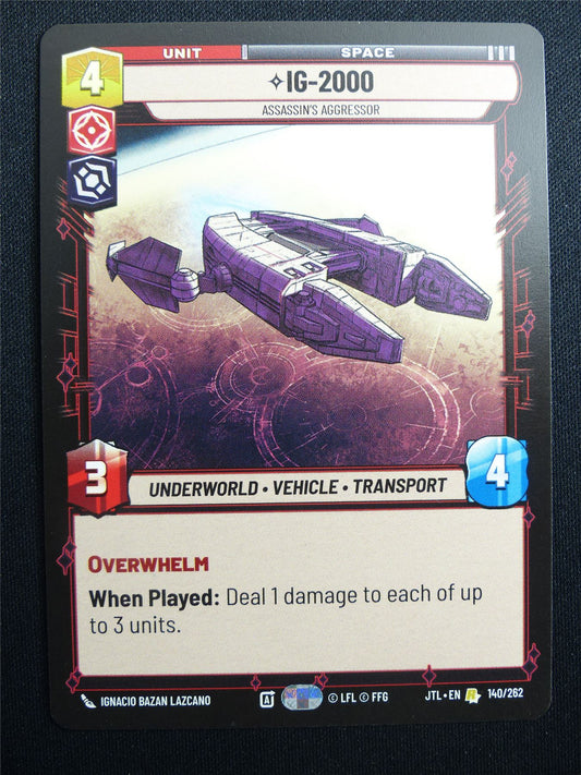 IG-2000 140/262 - Star Wars Unlimited Card #4HY