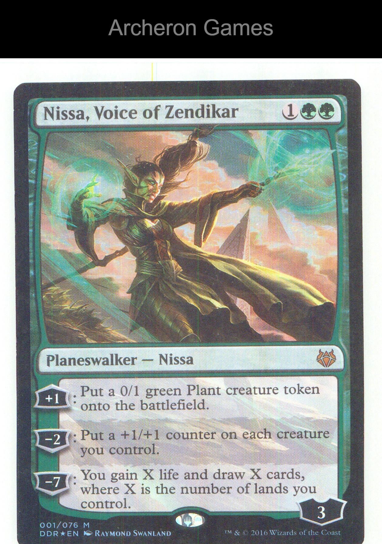 Nissa, Voice of Zendikar NPN 1 Mythic MTG Card NM/EX+ Foil