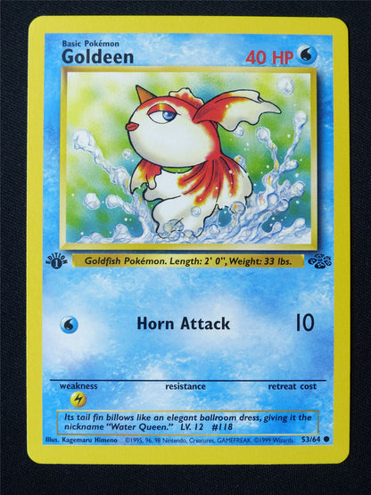 Goldeen 53/64 1st Edition Jungle NM - Pokemon Card #H9