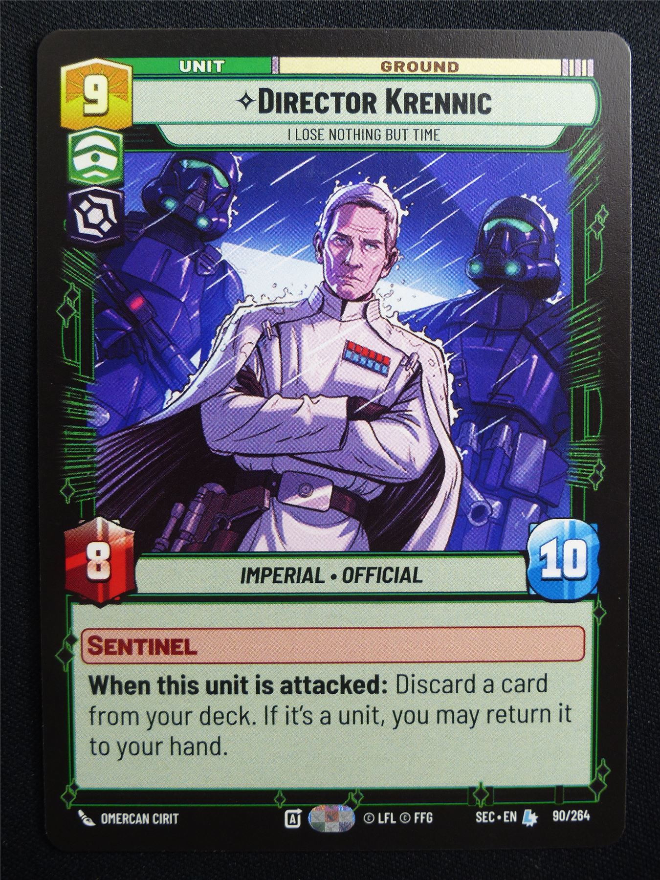 Director krennic 90/264 - Star Wars Unlimited Card #AR