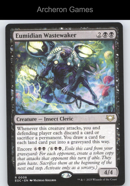 Eumidian Wastewaker 8 R MTG Card Commander: Edge of Eternities