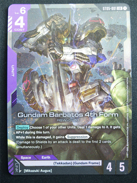 Gundam barbatos 4th Form ST05-001 LR Foil - Gundam Card #4EB