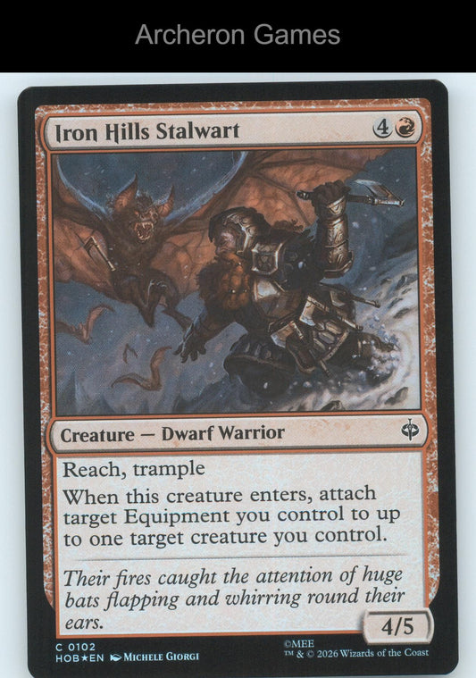 Iron Hills Stalwart HOB 102 C MTG Card The Hobbit