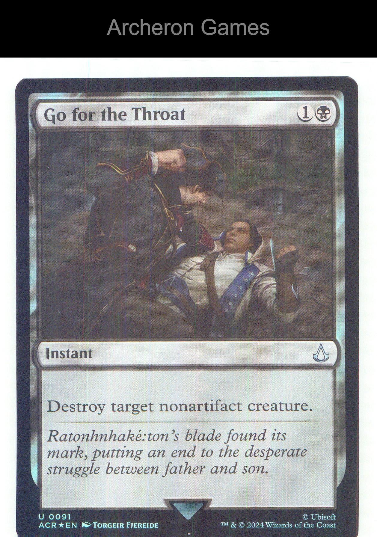 Go for the Throat ACR 91 UC MTG Card NM/EX+