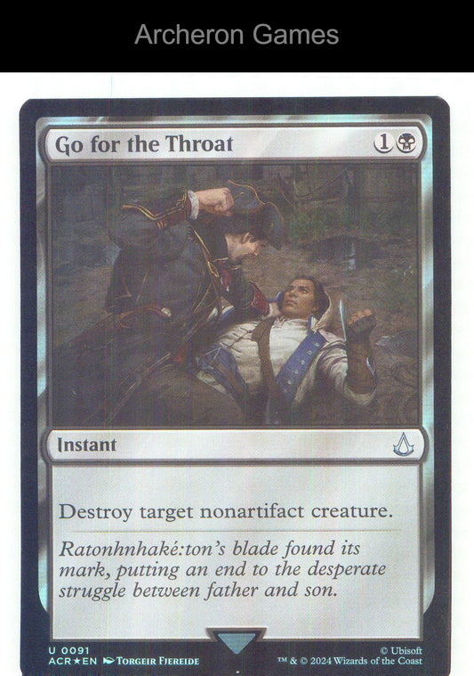 Go for the Throat ACR 91 UC MTG Card NM/EX+