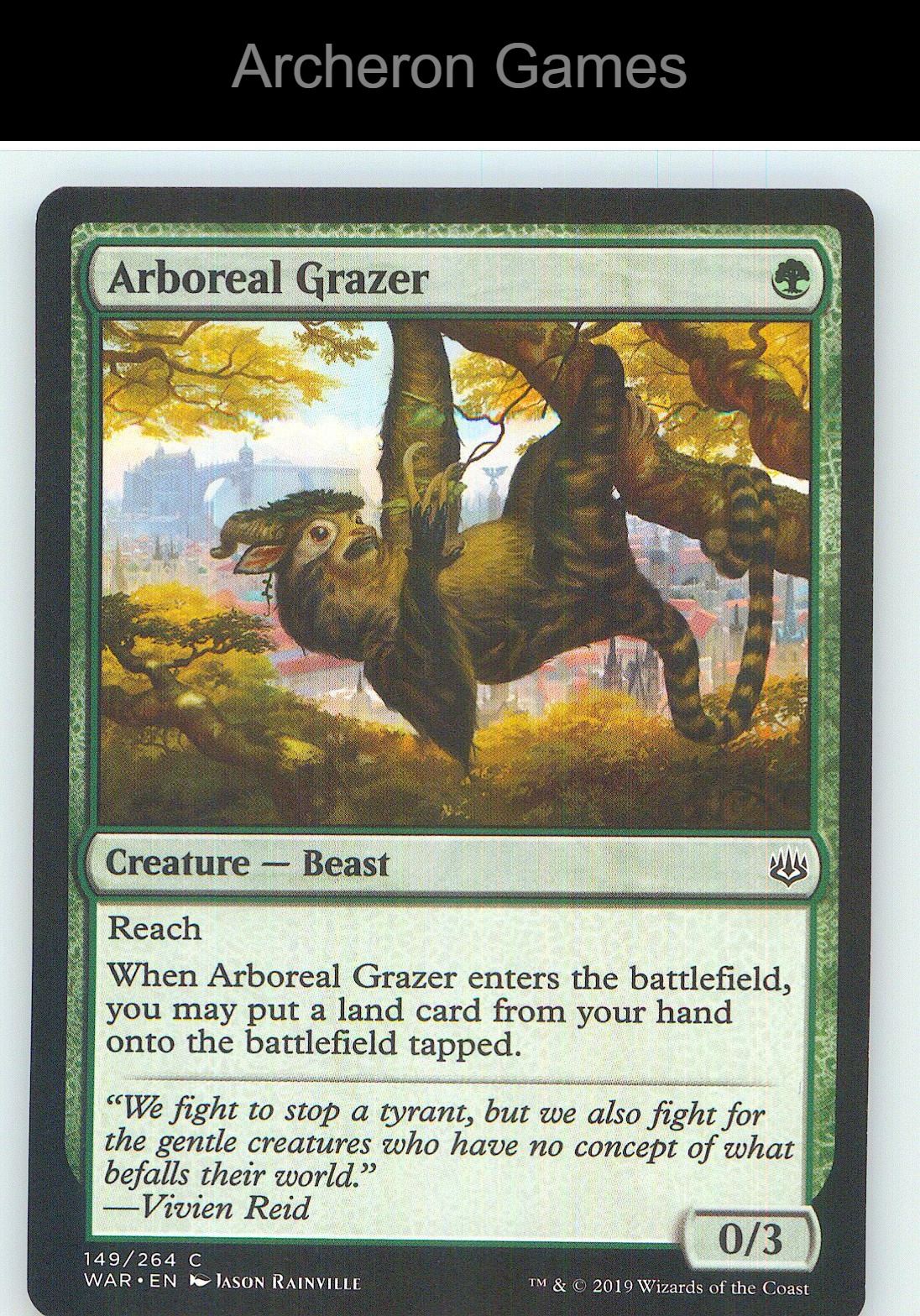Arboreal Grazer WAR 149 C MTG Card NM/EX+