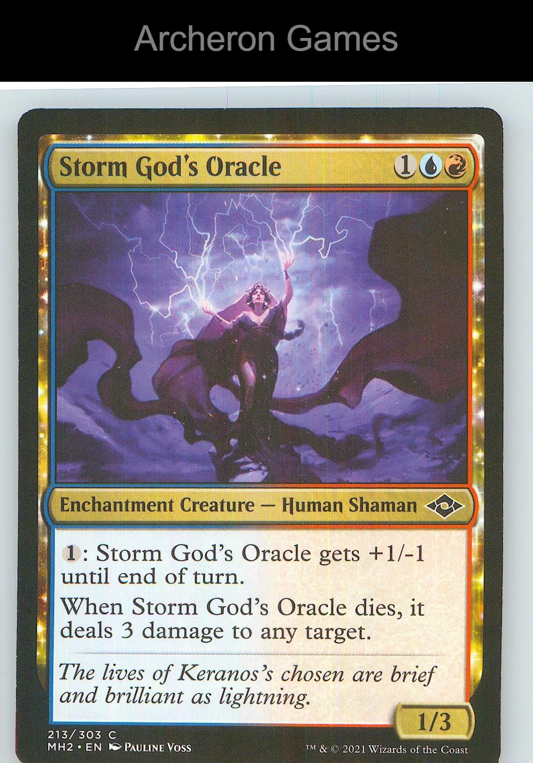 Storm God's Oracle MH2 213 C MTG Card NM/EX+
