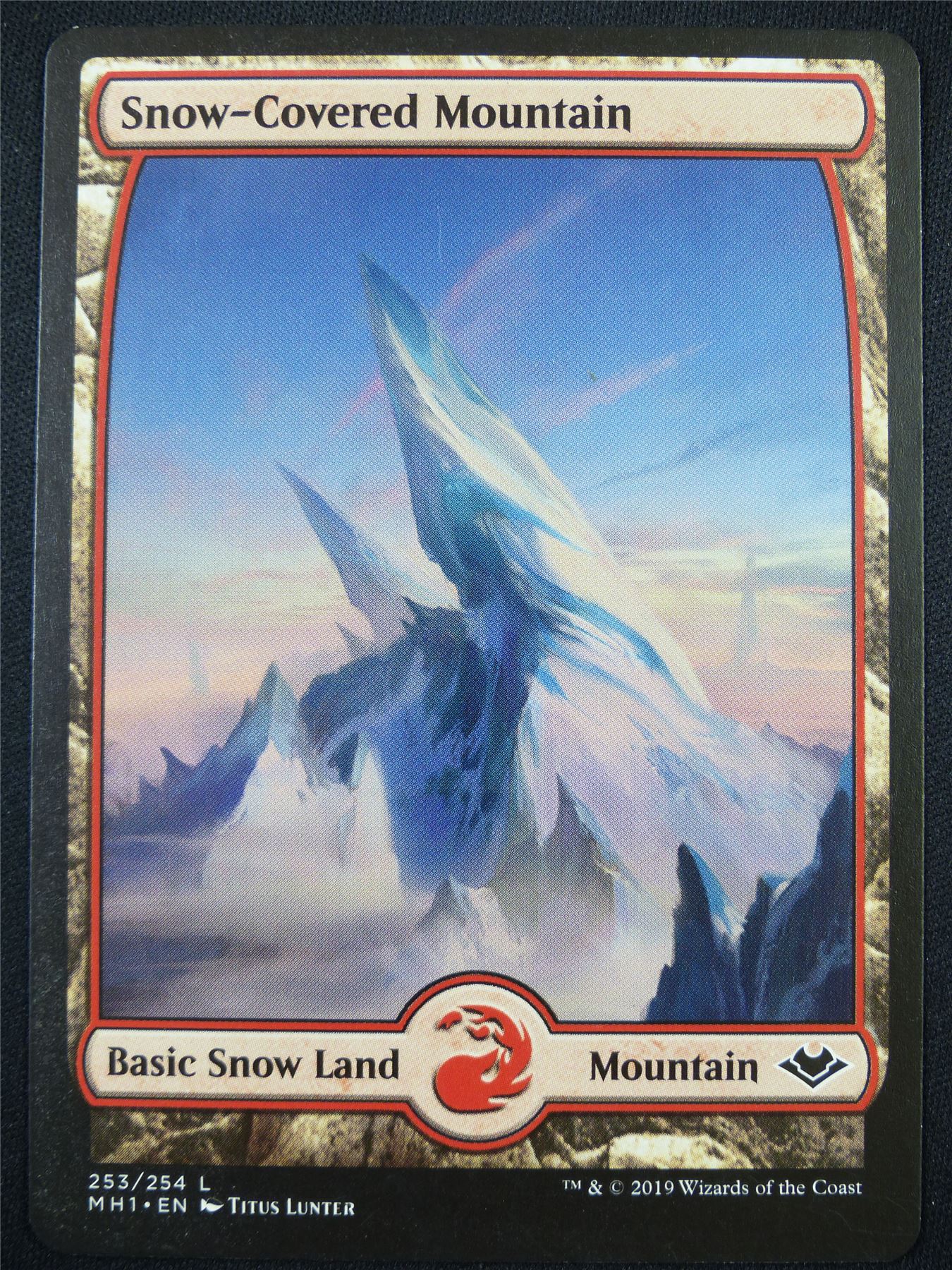 Snow-Covered Mountain 253/254 Full Art - Mtg Card #5CE