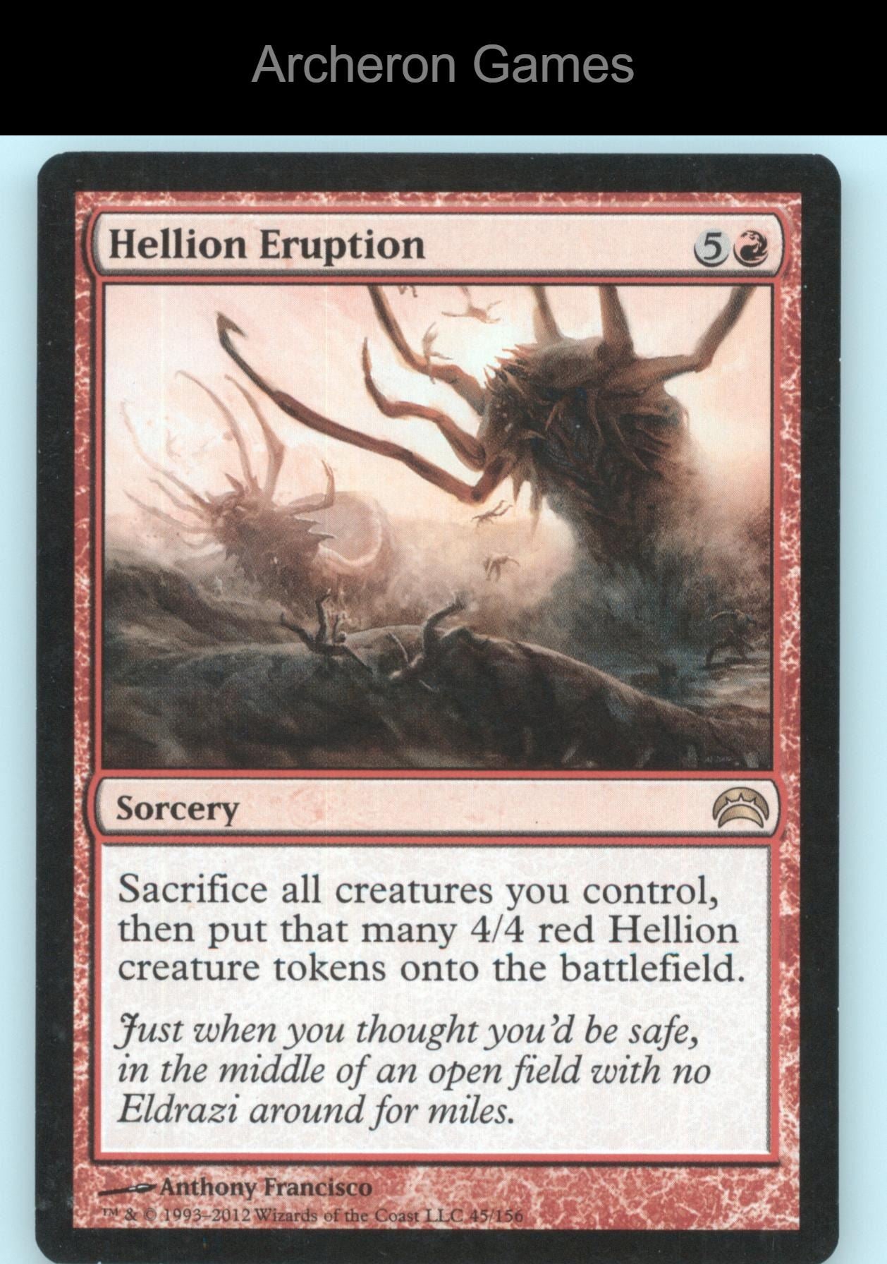Hellion Eruption 45 R MTG Card Planechase 2012